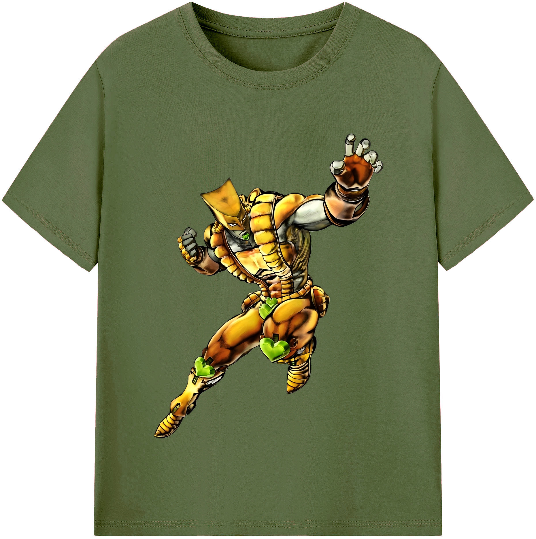 （画像用） ジョジョの奇妙な冒険 ディオ?ブランドー JoJo's Bizarre Adventure Dio Brando 綿100％半袖Tシャツ（フロントプリント）